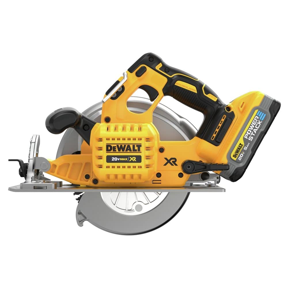 DEWALT 20V MAX Circular Saw, Cordless, 7-1/4 inch, Battery and Charger Included (DCS570H1)