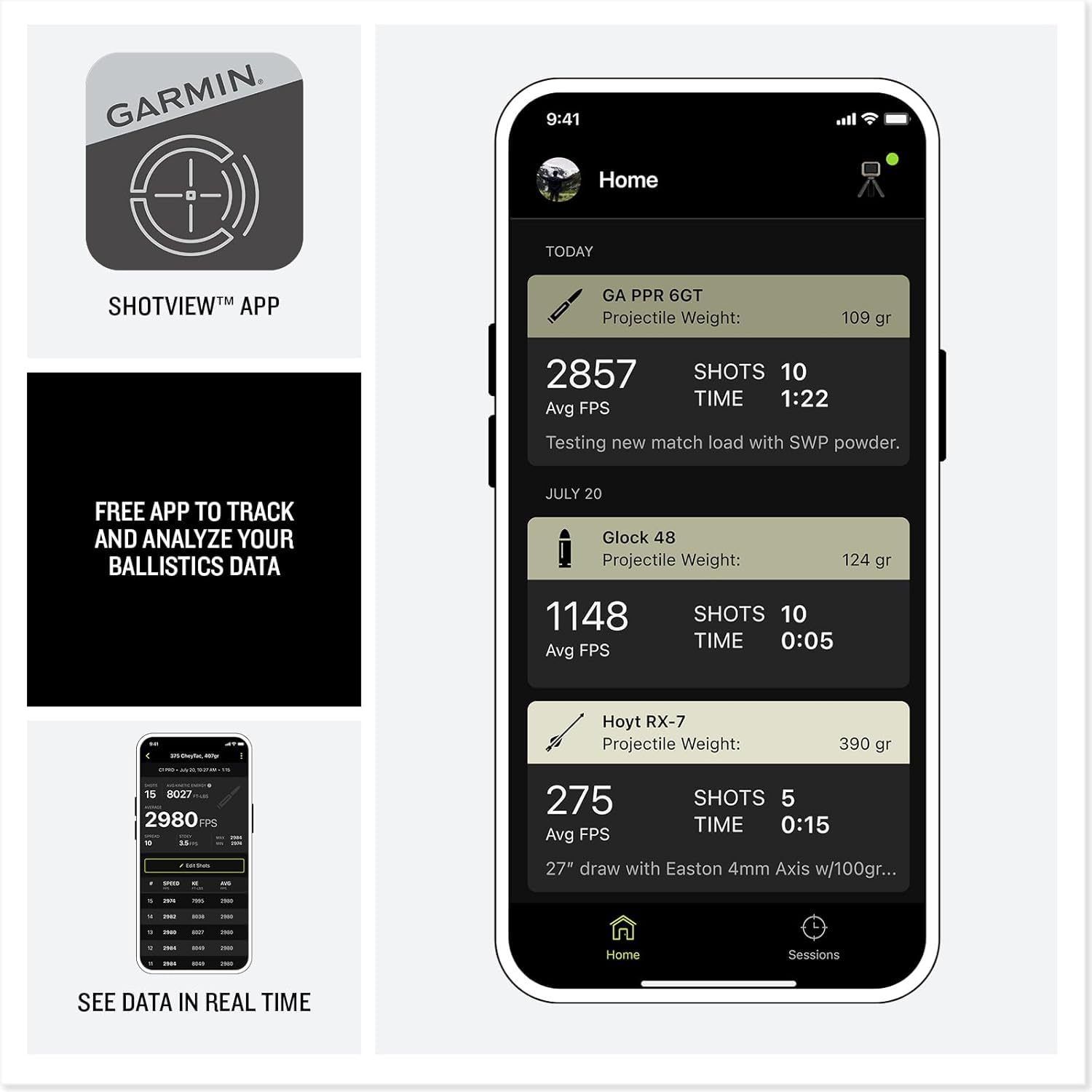 PlayBetter Garmin Xero C2 Chronograph Bundle - Compact & Reliable, 6 Hour Battery Life - Tracks Up to 10 Shots Per Second, from 100 to 5000 FPS 5000mAh Portable Charger