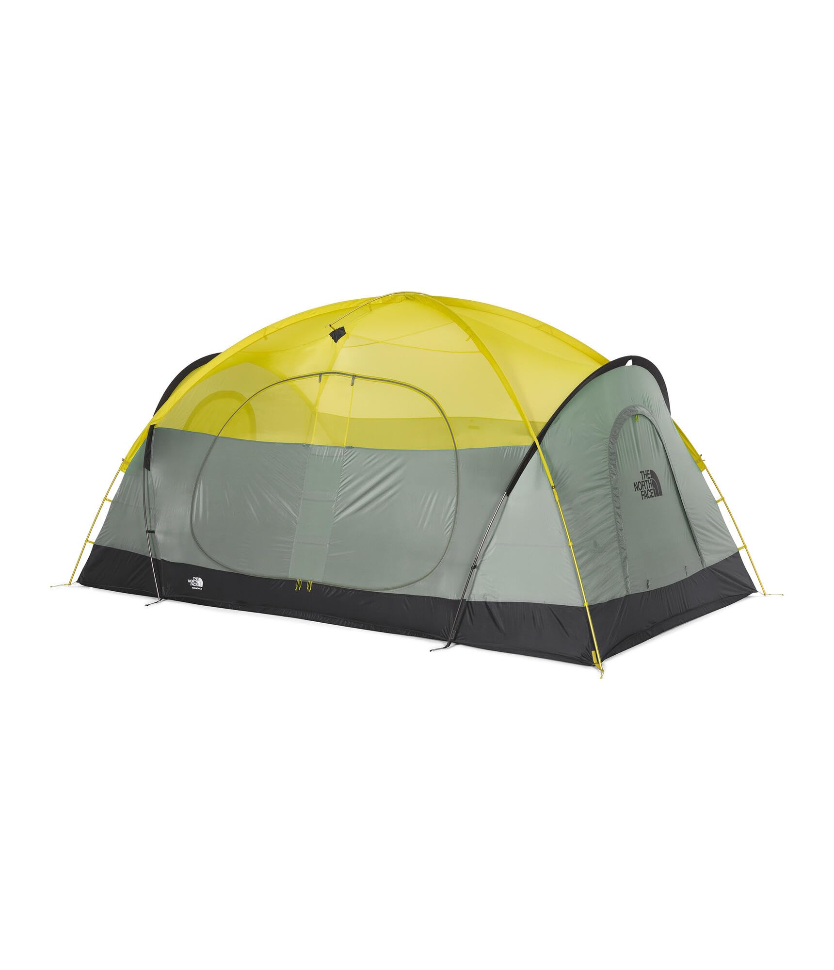 THE NORTH FACE Wawona 8 Tent - Eight Person Camping Tent, Water Repellent, Spacious & Easy to Set Up, Attached Vestibule, Agave Green/Asphalt Grey, One Size