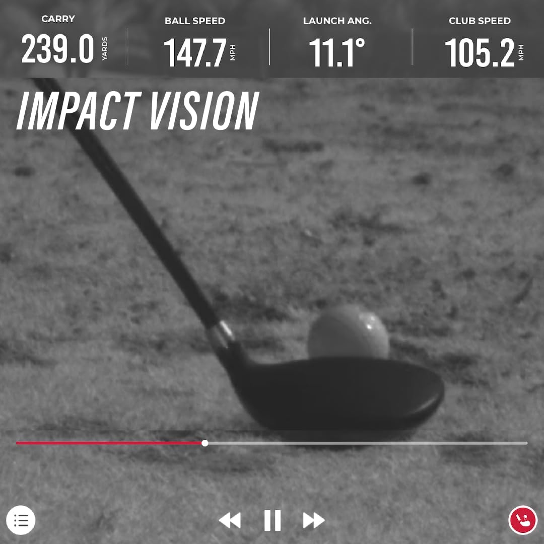 Rapsodo MLM2PRO Launch Monitor Golf Simulator | Swing Trainer & Shot Tracker for Home & Driving Range | Golf Training Aid (3 Chrome Tour Balls)