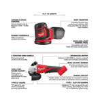 Milwaukee M18 18V Cordless Power Tool Combo Kit, 8-Tool Set, 3 Batteries, 2 Tool Bags, Charger Included