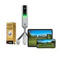 Rapsodo MLM2PRO Launch Monitor Golf Simulator | Swing Trainer & Shot Tracker for Home & Driving Range | Golf Training Aid (3 Chrome Tour Balls)