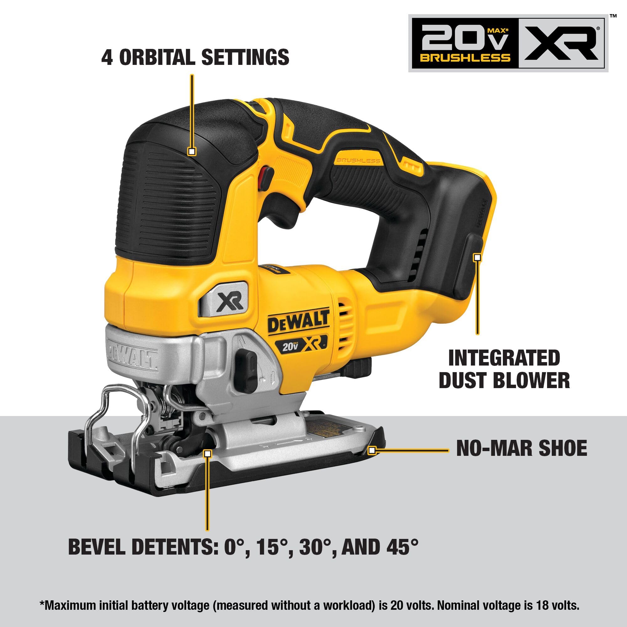 DEWALT 20V MAX 7-Tool Combo Kit, Includes Cordless Drill, Impact Driver, Reciprocating Saw, Circular Saw, Oscillating Tool, Random Orbital Sander, Jigsaw, 5Ah Battery and Charger (DCK751P1)
