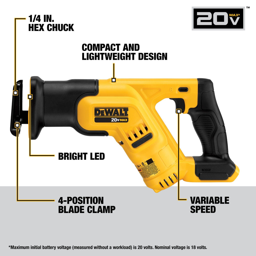 DEWALT 20V MAX 7-Tool Combo Kit, Includes Cordless Drill, Impact Driver, Reciprocating Saw, Circular Saw, Oscillating Tool, Random Orbital Sander, Jigsaw, 5Ah Battery and Charger (DCK751P1)