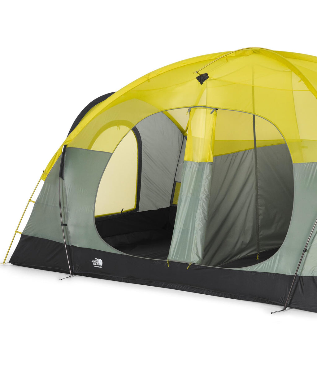 THE NORTH FACE Wawona 8 Tent - Eight Person Camping Tent, Water Repellent, Spacious & Easy to Set Up, Attached Vestibule, Agave Green/Asphalt Grey, One Size