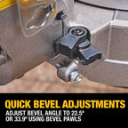 DEWALT 20V MAX XR 12 inch Double Bevel Sliding Miter Saw, Cordless, Tool Only (DCS785B)