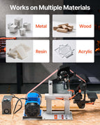 VEVOR 1500W 2HP Belt Sander Grinder, 2" x 82" Variable Speed Belt Grinder for Metalworking, 3-in-1 Belt Sander Polisher with 3 Grinding Moulds & Flat Platen Tool Rest for Knife Making