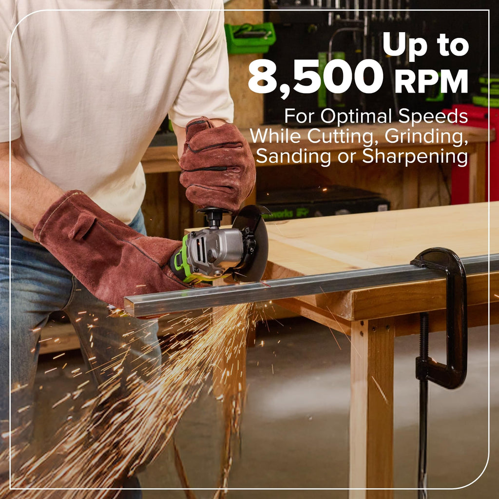 Greenworks 24V Brushless 10PC TOOL, Drill+Impact Driver+Circular Saw+Recip Saw+Jig Saw+Sander+Light+Multi-Tool+Nailer+Grinder (2) 4.0Ah+2.0Ah Batteries (24,000mAh PB) USB-C Charger, High Efficiency
