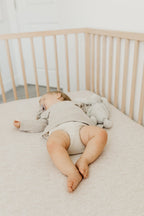 Copper Pearl Premium Knit Fitted Crib Sheet | Oat