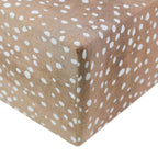 Copper Pearl Premium Knit Fitted Crib Sheet | Fawn